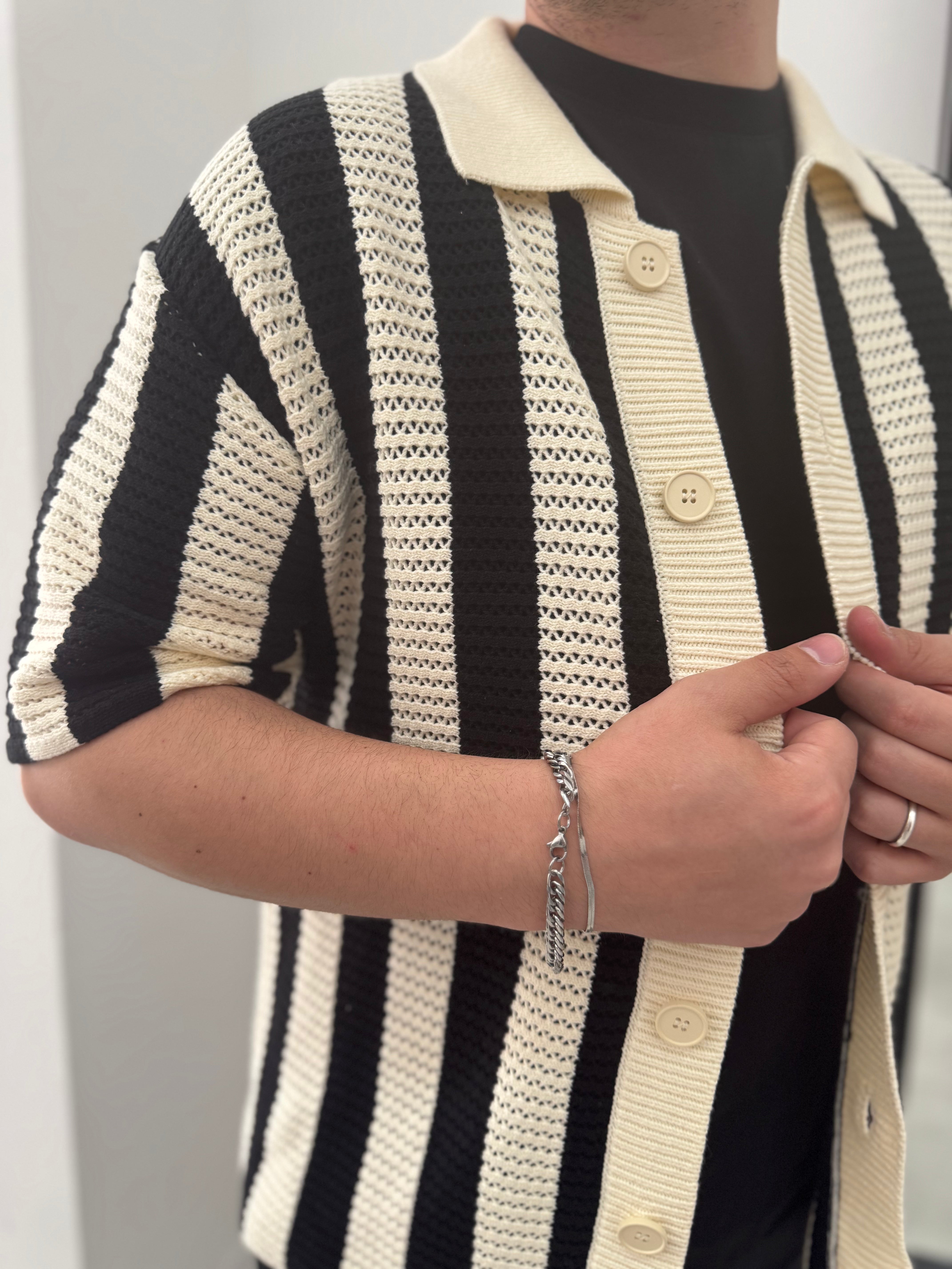 Camicia Strisce Noir